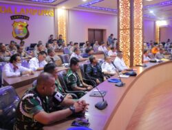 Kapolda Lampung Pimpin Rakor Lintas Sektoral.