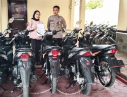 Polresta Bandar Lampung Terima Ratusan Motor Titipan Warga yang Mudik.