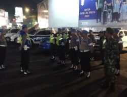 Jaga Situasi Kamtibmas,TNI-POLRI Gelar Patroli Gabungan di Wilayah Kota.