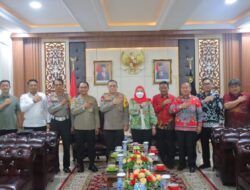 Kapolda Lampung Terima Audiensi Walikota Bandar Lampung.