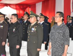 Kasiter Kasrem 043/Gatam Hadiri Hari Bakti Kemasyarakatan Kemenkumhum thn 2023.