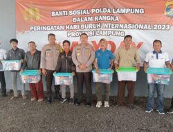 Memperingati Hari Buruh 2023,WakapoldaLampung Lakukan Bakti Sosial.