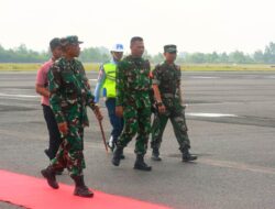 Persiapan kunker Presiden RI ,Danrem 043/Gatam Cek Lokasi.