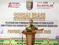 Sosilisasi Pelatihan petugas Haji Daerah2023.