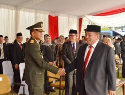 Danrem 043/Gatam Bersama Firkompimda Propinsi Lampung Upacara Hari Lahir Pancasila.
