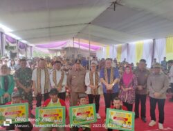 Bupati Tanggamus Hj.Dewi handajani SE.MM Sambut Menteri Pertanian dan Perdagangan.