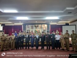 Bupati Tanggamus,Hj Dewi handajani Melantik Pejabat Eselob II Di  Pemda Tanggamus.