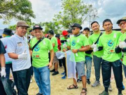 Dalam Rangka HPN, Persatuan wartawan Indonesia propinsi Lampung  gandeng DPD IHGMA Clean Up Sumatra  Di Pesisir Pantai
