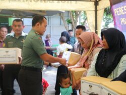 Wujud Kepedulian Dandim 0410/KBL beri Santunan dan Nutrisi Tambahan