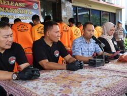 Polresta Bandar Lampung Dalam Kurun Waktu Satu Bulan Ungkap 23 Kasus narkoba