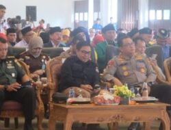 Kapolda Lampung Hadiri Pemilu Damai Bersama Forkompimda, Parpol Dan Penyelenggara Pemilu Serta  Ormas