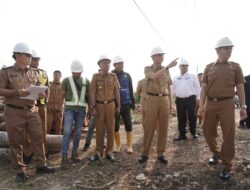 PJ Bupati Pringsewu Tinjau Pembangunan jembatan Ruas Pringsewu  Bandara Raden Intan II