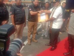 Gubernur Lampung Hadiri pemusnahan Barang Bukit Senpi dan Ultah Tekab  308 ke -8 Tahun 2023
