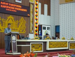 Pejabat Bupati Pringsewu Sampaikan Raperda Perubahan APBD 2023