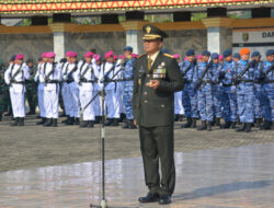 Jelang HUT Ke -78 Bersama 3 Pimpinan TNI, DANREM 043/Gatam Tabur Bunga di TMP