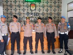 Tahap Susun DCT, Polresta Bandar Lampung Siaga Dan Jaga Kantor KPU