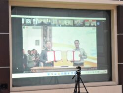 Danrem  043/ Gatam  Ikuti Penandatanganan Nota Kesepahaman antara Menteri Pertanian Dan Panglima TNI