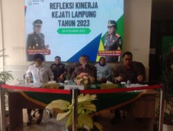 KEJATI LAMPUNG Lakukan konprensi pers Undang  Media Repleksi Akhir Tahun 2023