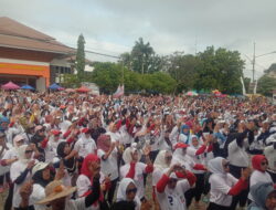 Relawan Barisan pengusaha Pejuang Gelar Senam Ala Gemoy DI PKOR way Halim