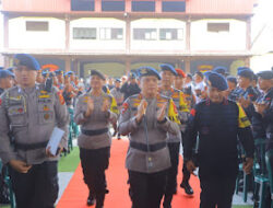 Polda Lampung Andalkan Brimob Hadapi Krisis Kemanusiaan  Masa Pemilu