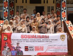 Sambangi SMAN 3 polresta Bandar Lampung Sosialisasikan Penerimaan Calon Anggota Polri