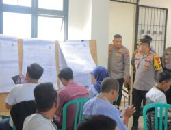 Kapolda Lampung Monitor Rapat Pleno Rekapitulasi Suara DI PPK