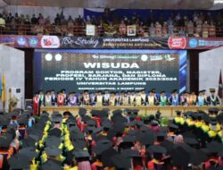UNILA Wisuda 1022 Mahasiswa periode ke IV Tahun Akademik 2023/2024.