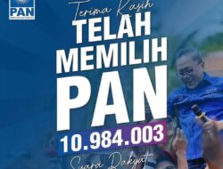 Terimakasih Masyarakat Indonesia yang sudah Memilih Partai Amanat Nasional