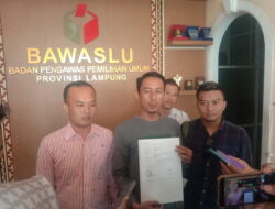 DPC Laskar Lampung Laporkan Oknum Komisioner KPU Kota Bandarlampung ke Bawaslu propinsi Lampung