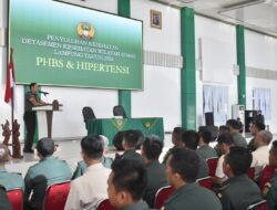 Danrem 043/Gatam Ajak Prajurit,  PNS, Jajaran Mengikuti Penyuluhan Kesehatan