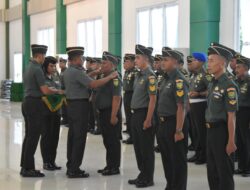 Pimpin Acara Laporan Korps  Kenaikan Pangkat Danrem 043/Gatam Harapkan Tingkatkan Motivasi Dan Prestasi Kerja
