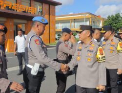 Kapolda Lampung  Gelar Halal Bihalal Bersama  personil Usai Apel Pagi