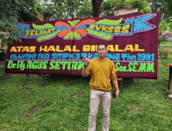 Alumni SMP 3 Tanjung Karang,  Bandar Lampung Adakan Halal Bihallal diTaman Betung.