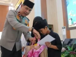 Polda Lampung Santuni Anak yatim Dan Ajak Bukber Insan Media