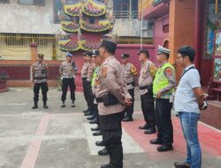 Personil polresta Bandar lampung Amankan Hari Raya Waisak