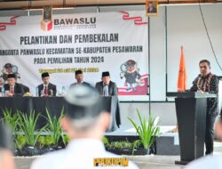 Panwaslu Kecamatan Dilantik, Bupati Tekankan Netralitas dan Profesionalisme Hadapi Pilkada Serentak