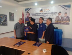 Partai Nasdem  Hari Ini Menerima dua Bacalon yakni Bacagub Dan Bacabup Di Markas Nasdem Lampung