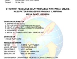 Ahmad pijayyuddin Resmi Pimpin IWO Pringsewu masa Bakti 2023-2028