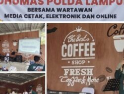 Bidhumas Polda Lampung Jalin Silaturahim bersama Awak media