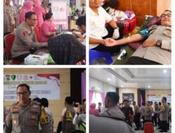 Hari Bhayangkara keep -78 Polres Tanggamus Gelar Donor Darah