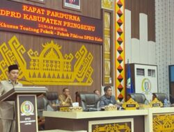 DPRD Pringsewu Gelar Rapat Paripurna Hasil Pembahasan Pansus Tentang Pokir