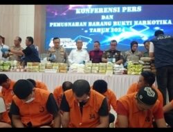 Empat gembong Jaringan Narkoba Di Tangkap Polda Lampung