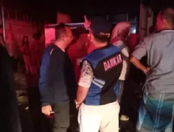 Kebakaran Terjadi diwilayah Sukarame Baru tadi Malam