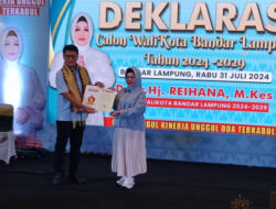 Gerindra Resmi Serahkan Surat Tugas Reihana  Sebagai Bacalon Walikota Bandar Lampung 2024