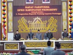 DPRD Pringsewu Gelar Paripurna Pengesahan RLPP APBD Pringsewu 2023