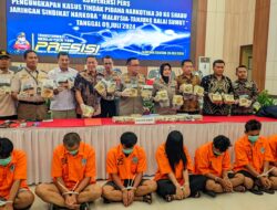 Polda Lampung Gagalkan Pengiriman Sabu sabu 30 Kg Di Tol Bakauheni, Amankan 7 Tersangka