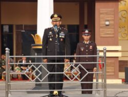 Waka polres Pringsewu Pimpin Upacara Hari Bhayangkara Ke -78