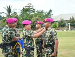 Danbrigif 4 Mar/BS Lampung Pimpin Serah Terima Jabatan Danyonif 7 Marinir