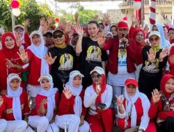 Almira Nabila Fauzi calon anggota DPD RI wilayah Lampung bersama masyarakat Kabupaten Pringsewu