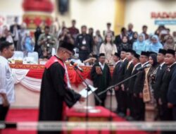 Hari ini Anggota Dewan kota Bandar Lampung Sebanyak 50. Orang Di Lantik .